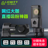 莱维特（LEWITT）LCT440PURE-ES大振膜电容麦克风主播直播k歌专业录音话筒设备全套声卡套装 莱维特440PURE-ES+CONNECT6套装