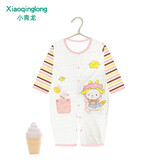 小青龙童装 夏季薄款竹纤维汗布新生儿哈服幼童宝宝连体衣服婴幼儿爬服 粉小龙 66cm (3-9个月/建议59-66cm)