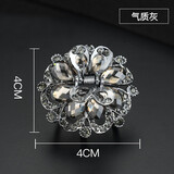 雅贵人半扎发中号抓夹发夹女成人韩版优雅后脑勺头发卡子女士简约头饰顶夹 气质灰