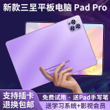 2023新款12G+512G平板电脑轻薄高清护眼全面屏5G全网通游戏学生崇凯办公二合一平板ipad 幸运紫【12+128G】皮套+绘画笔+分期免息 12英寸全网通5G双卡上网通话WiFi通用版