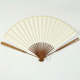 中宣堂（zhongxuantang） 扇子古风 折扇空白宣纸扇面扇子定制竹 苏扇可拆卸毛笔书法国画 9.5寸老玉竹折扇