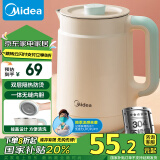 美的（Midea）【国家补贴】电水壶热水壶电热水壶304不锈钢小型一体家用1.5L容量暖水壶烧水壶开水壶SH15X1-105