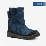 迪卡侬（DECATHLON）儿童雪地靴女童靴子男童加厚防水防滑棉靴童鞋雪地棉鞋SH100 蓝色 29