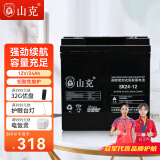 山克SK24-12 UPS不间断电源电池 铅酸免维护蓄电池12V24AH