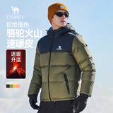 骆驼火山羽绒服1.0男士鸭绒加厚防寒面包服潮款冬季外套M13CR07089