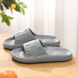 小白丫软底夏浴室拖鞋女按摩抗菌舒适防滑日式简约家居情侣洗澡凉拖鞋Y8 A7灰色43-44适合42-43的脚码