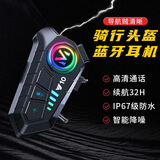 爱骑行-Y10摩托车头盔蓝牙耳机防水降噪外卖骑手半盔全盔对讲专用长续航 发烧级音质-硬麦-3/4盔揭面盔