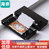 海奈 光纤终端盒SCFCSTLC4口8口单模多模满配桌面式4芯8芯熔接盒接线盒电信级加厚含尾纤耦合器 ST8芯多模满配含熔接尾纤法兰