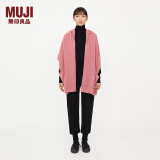 无印良品（MUJI）IDEE 男女通用 连帽披肩 无性别 男款女款 GAC47C2A 粉色 均码