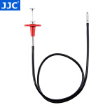 JJC 机械快门线 遥控 适用于索尼黑卡RX1R富士XE4 XT4 X100V XT20 X100T X100F XT5 XPRO2 XE3 XT30II TCR-70R 线长70CM 红色