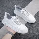 回力（Warrior）板鞋男鞋简约百搭低帮休闲鞋户外透气运动小白鞋 901730 白灰 40