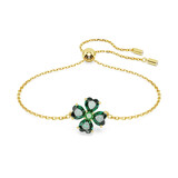 施华洛世奇（SWAROVSKI）手链女 Idyllia四叶草女士手镯生日礼物女 566658绿色