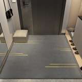 布迪思地垫入户门垫进门垫卫生间吸水地垫现代几何卡通可定制大面积防滑 静竹 160*200CM