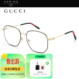 古驰（GUCCI）光学镜架女眼镜金属明星同款黑色镜框GG0396O 001