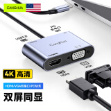 CangHua Type-c转vga/hdmi拓展坞USB-C口投屏转换器扩展坞苹果15/16笔记本电脑iPadPro手机投影仪转接头