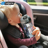 乐基因（nalgene） 吸管杯孕妇儿童老人安全塑料杯子户外便携车载运动健身美国进口 透明 550ml 【20oz MultiDrink Clear】