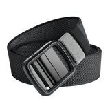 极为（JEVI）旋转日字扣双面双色尼龙腰带男士休闲百搭可更换两用皮带帆布裤带