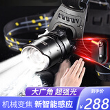 汶纳几 感应头灯强光充电超亮头戴式户外手电筒疝气钓鱼矿灯超长续航WT. 标准套餐一