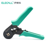 伊莱科（ELECALL）压线钳（压后四边形）迷你型管型端子钳 棘轮式裸端子钳ELEC86-4