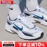 耐克（NIKE）男鞋 24冬季新款运动鞋缓震透气跑步鞋舒适网面轻盈回弹休闲鞋子 394055-101/蓝白【INITIATOR】 40码（内长250mm）