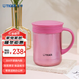 虎牌（TIGER）家居馆 保温杯 办公型不锈钢真空杯茶滤网杯 水杯CWM-A035 350ml 亮炫粉PH 350ml