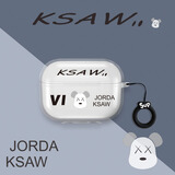 饰卓适用于vivo iQOO TWS1耳机套iQOO TWS1蓝牙耳机保护壳iqootws1透明外壳 【透明壳-暴熊+sup指环】 iQOO TWS1