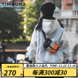 TIMBUK2迷你斜挎包邮差包休闲单肩包时尚胸包腰包小挎包手机包男 音速黑/热带桔红