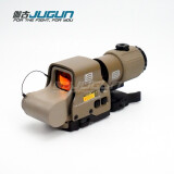 伽古（JUGUN） HHS组合全息558+G43增倍镜组合瞄准镜套装高清瞄具抗震光学吃鸡 G43+558 沙色组合