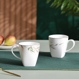 华光国瓷 骨瓷水杯 办公室茶杯咖啡杯家用喝水杯 高档伴手礼 前程似锦 前程似锦（单装）