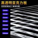 欧帝富高透明亚克力板加工有机玻璃板硬塑料隔板展示盒定制手工diy材料 100mm*100mm*1mm(20片装)