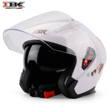 IBK RW201 珍珠白 3C认证摩托车头盔男女士机车安全帽夏季四季通用电动车半盔