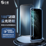 0度 适用苹果iPhone 11Pro Max钢化膜 防窥护眼屏保防偷看手机贴膜防指纹防蓝光眩光贴膜 11ProMax/XsMax-AG防眩版