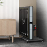 喜迎门【20万次不卡牌/防侧翻】折叠麻将桌全自动餐桌两用数字麻将机 24旋麻机+仿玉牌+过山车+灰色+方和联名