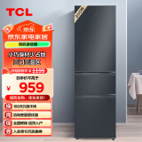 TCL 200升L3三开门养鲜冰箱三温区中门软冷冻节能122升大冷藏快速制小型租房家用冰箱 200升三门 晶岩灰