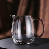 器域好物推荐禾器公杯手工玻璃公道杯澄茶海功夫茶具自用送礼330ml 玫瑰金330ml