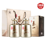 泰山牌泰山儒风 42度浓香型白酒 固态法酿造山东鲁酒 500ml*2瓶 两支装