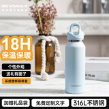 锐虎保温杯女士水杯女学生情人节送闺蜜女朋友生日礼物高颜值可爱杯子 【赠礼品袋】气泡蓝355ml