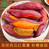 豫西臻选西瓜红蜜薯红薯新鲜红心地瓜糖心烤番薯软糯香甜无丝绿色食品认证 5斤装 精选红心蜜薯中大果200-500g