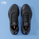 李宁运动鞋男鞋跑步鞋秋冬2025新款男士透气慢跑鞋黑色训练休闲鞋子 【越影】标准黑 40