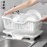 家の物语（KATEI STORY）日本进口沥水碗架厨房碗碟架沥水架塑料沥碗单层大容量放碗架家用 NO.3白色