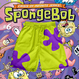 小野七天沙滩裤男泳裤宽松休闲温泉速干可下水软弹印花短裤海边度假装备 绿色紫花纹短裤 2XL [建议体重155-180斤]