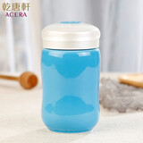 乾唐轩【官方授权】活瓷杯 小快乐网红高颜值水杯女生创意礼品陶瓷杯子 海碧白盖 礼盒包装 带杯套