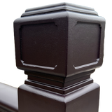 仿古中式护栏铝合金复古阳台栏杆别墅庭院民宿户外现代防护栏定制 大立柱