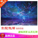 艺臣玩具儿童成人木质拼图早教智力玩具六一圣诞节男女孩生日礼物卡通动漫 星空海洋500片分区配图纸 500片进口椴木拼图【配1比1图纸+带拼图胶】