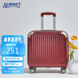 莎米特行李箱小型女拉杆箱男女通用旅行箱可登机箱PC338TC16英寸酒红