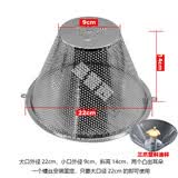 呈普西通用油烟机配件22/25cm油网滤网网罩过滤网 吸油烟机滤网外罩 22cm银色电镀款油网+三爪油杯