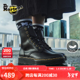 马丁（DR.MARTENS）Zavala西部靴男女款秋季舒适轻量黑色工装风马丁靴城市轻户外 黑色 39