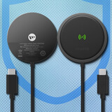 Mophie摩尔菲磁吸无线充电器15w快充无线充适用于iPhone16/17手机 黑色 15w磁吸无线充电器