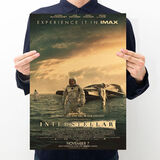 日美新经典电影海报复古牛皮纸海报文艺怀旧酒吧咖啡馆宿舍墙贴装饰 [D187]星际穿越 50*35cm(关注店铺+胶点)