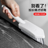 LEC带手柄三角地缝刷卫生间地板刷无死角浴室墙角厕所硬毛清洁小刷子 缝隙刷加长柄（一个装）